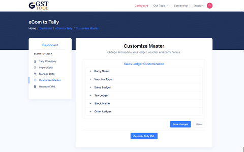 customize ledger
