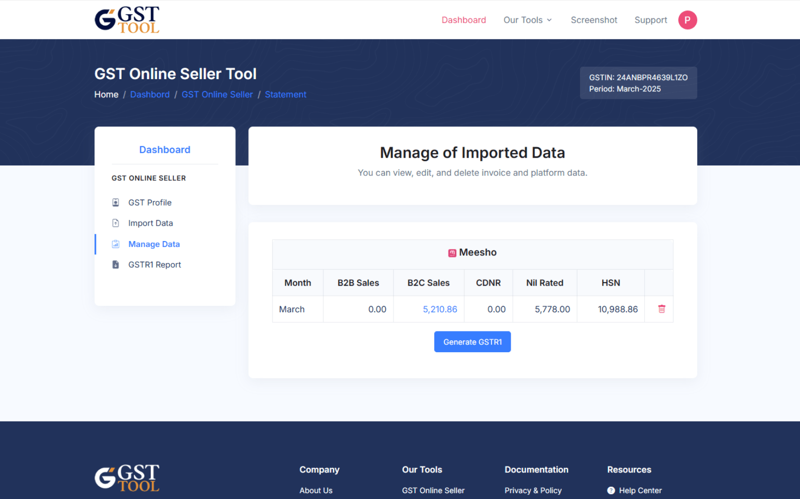 online seller manage